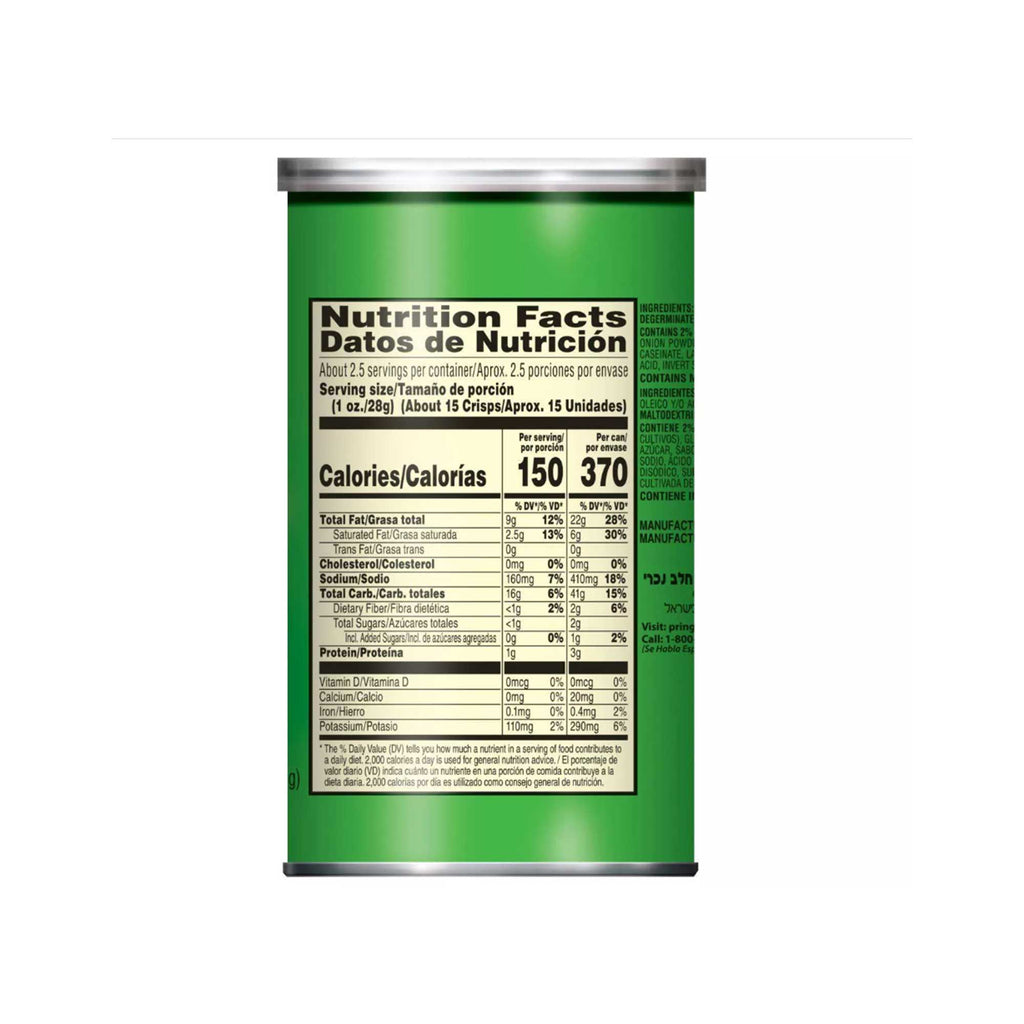 Pringles Sour Cream and Onion Potato Crisps Chips ( 2.5 Ounce, 12 Count )