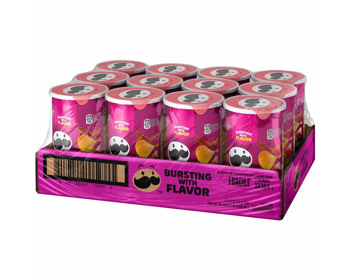 Pringles BBQ "Grab n' Go" Potato Chips 2.5 oz. Can