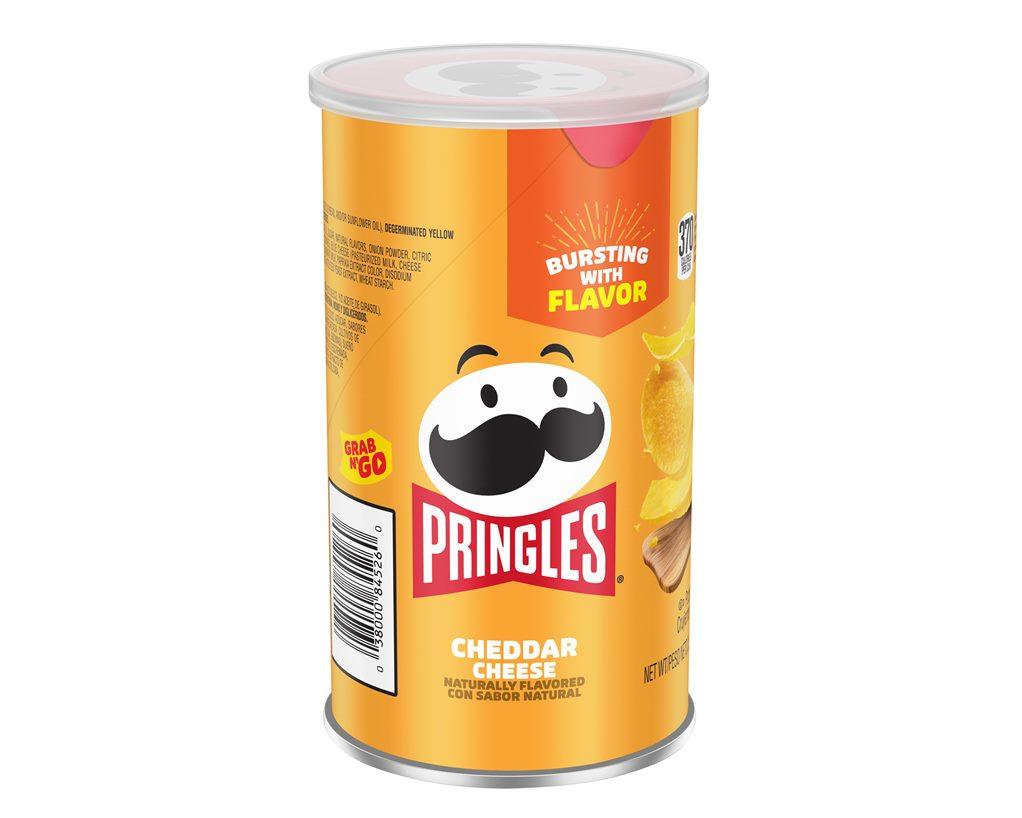 Pringles Cheddar Cheese Potato Crisps Grab n' Go Cans