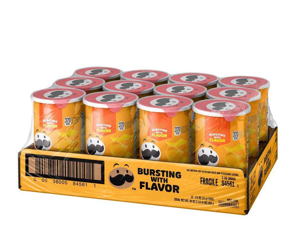 Pringles Cheddar Cheese Potato Crisps Grab n' Go Cans