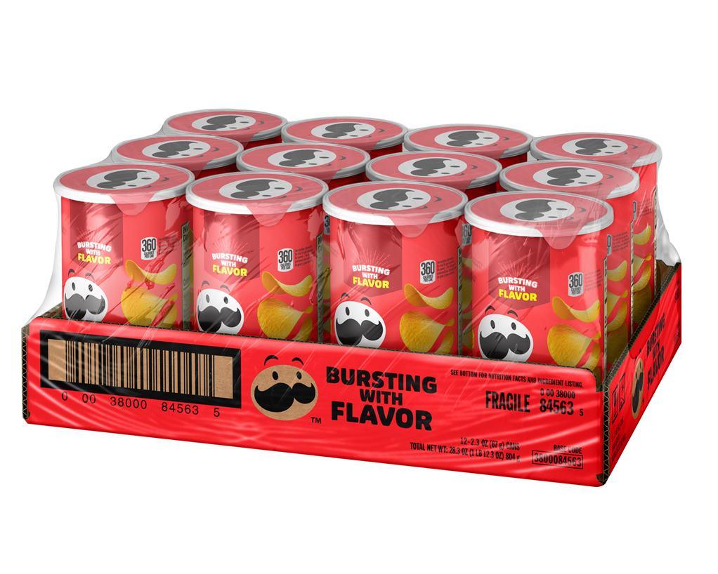 Pringles Grab n' Go Original Flavored Potato Crisps Cans