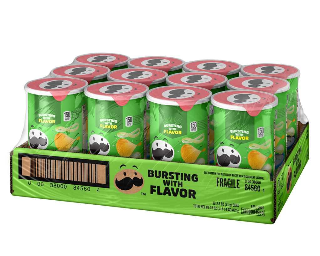 Pringles Grab n' Go Sour Cream & Onion Potato Crisps Grab n' Go Cans