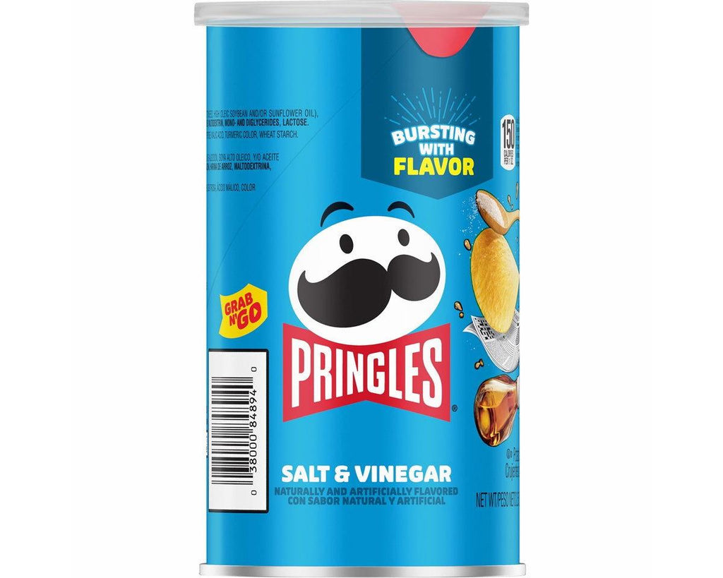 Pringles Salt and Vinegar "Grab n' Go" Potato Chips 2.5 oz. Cans