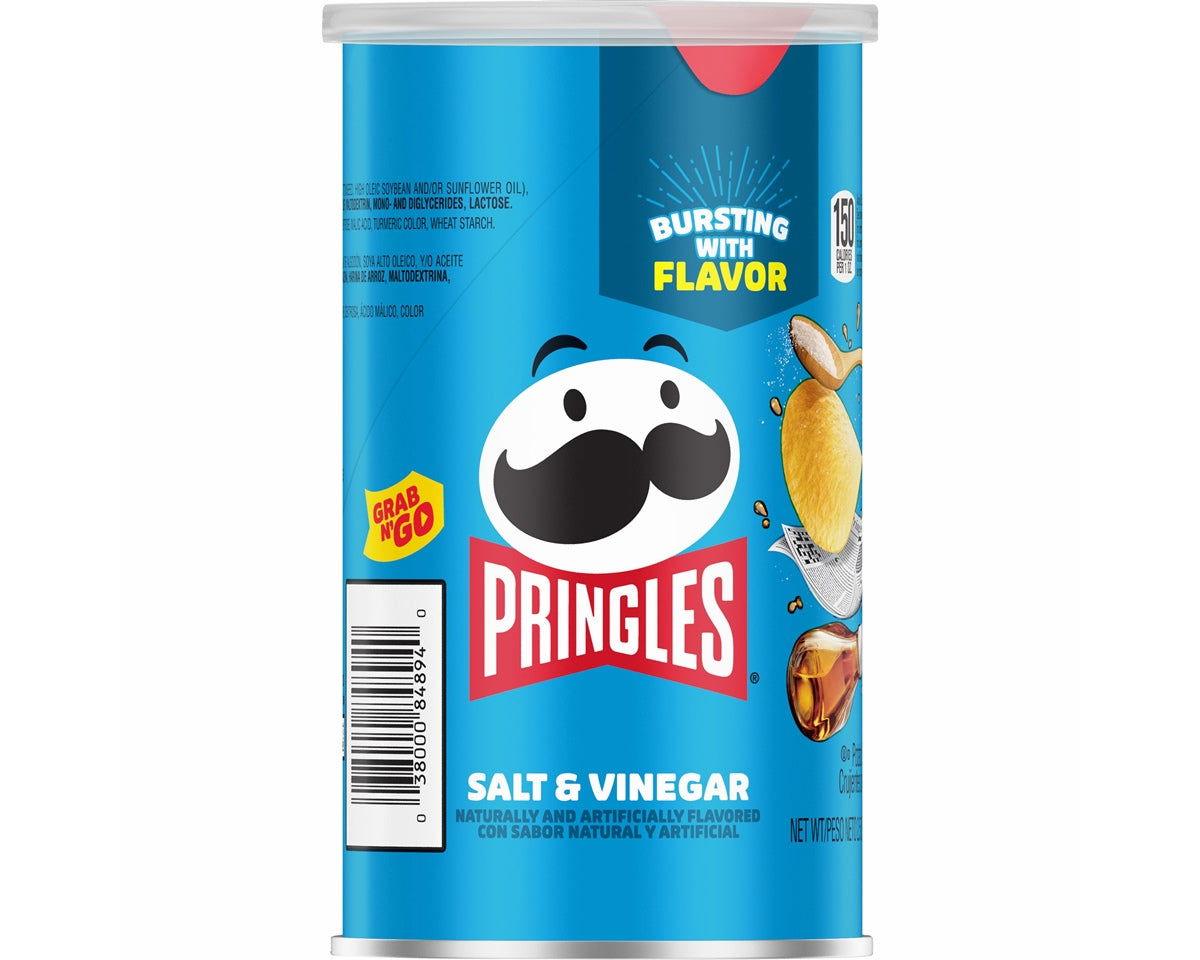 Pringles Salt and Vinegar "Grab n' Go" Potato Chips 2.5 oz. Cans