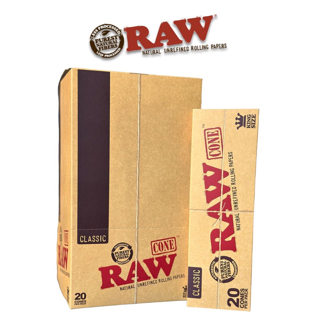 Raw Classic Cone KING 20pk-12ct - Rolling Papers Raw wholesale supplier Aonecostumer