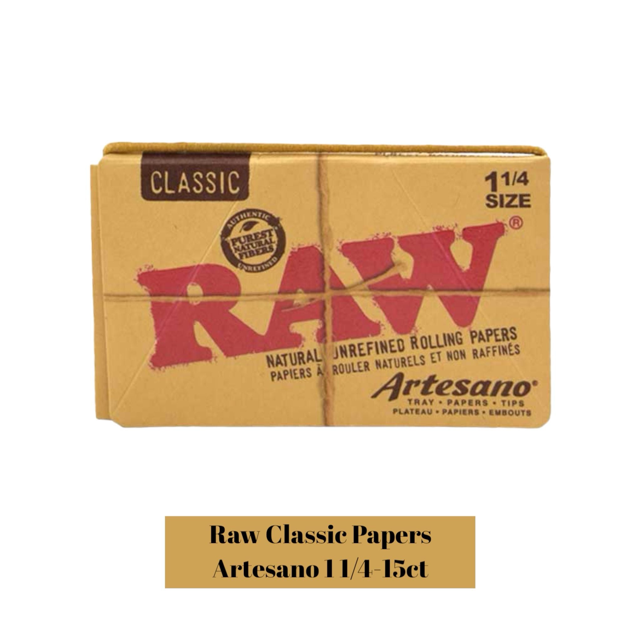 Raw Classic Papers Artesano 1 1/4 15ct - Rolling Papers Raw wholesale supplier Aonecostumer