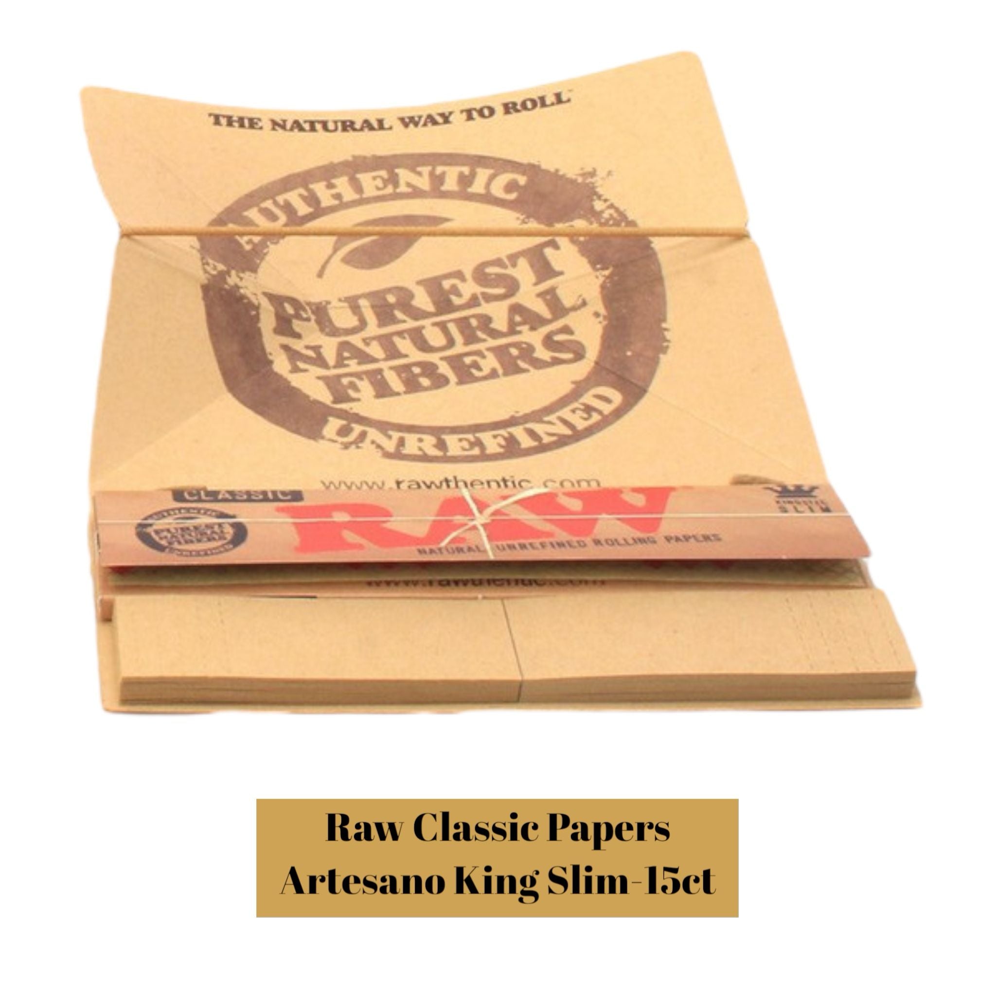 Raw Classic Papers Artesano King Slim 15ct - Rolling Papers SoCAL Distro LLC wholesale supplier Aonecostumer