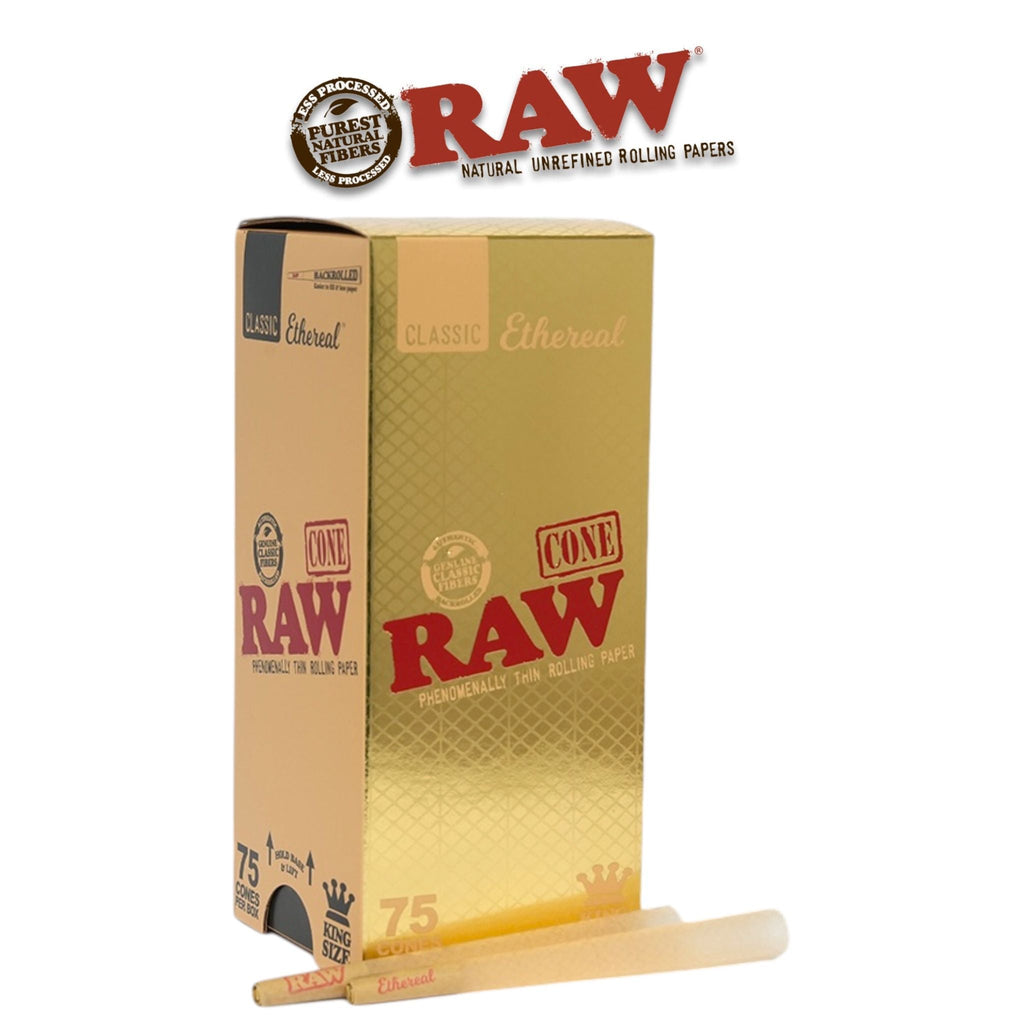 Raw Ethereal CONES Gold King -75ct - Rolling Papers Raw wholesale supplier Aonecostumer