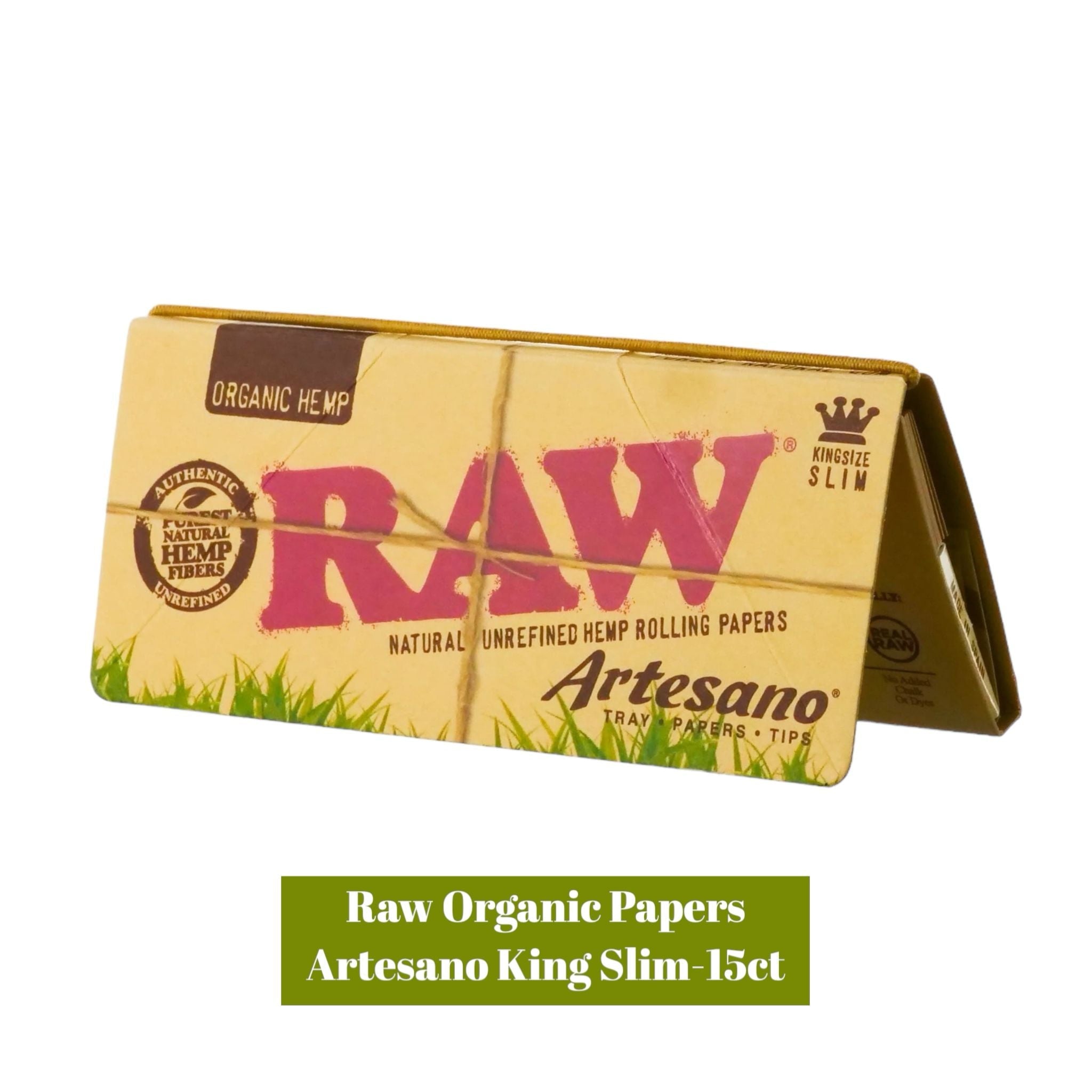 Raw Organic Papers Artesano King Slim-15ct - Rolling Papers Raw wholesale supplier Aonecostumer