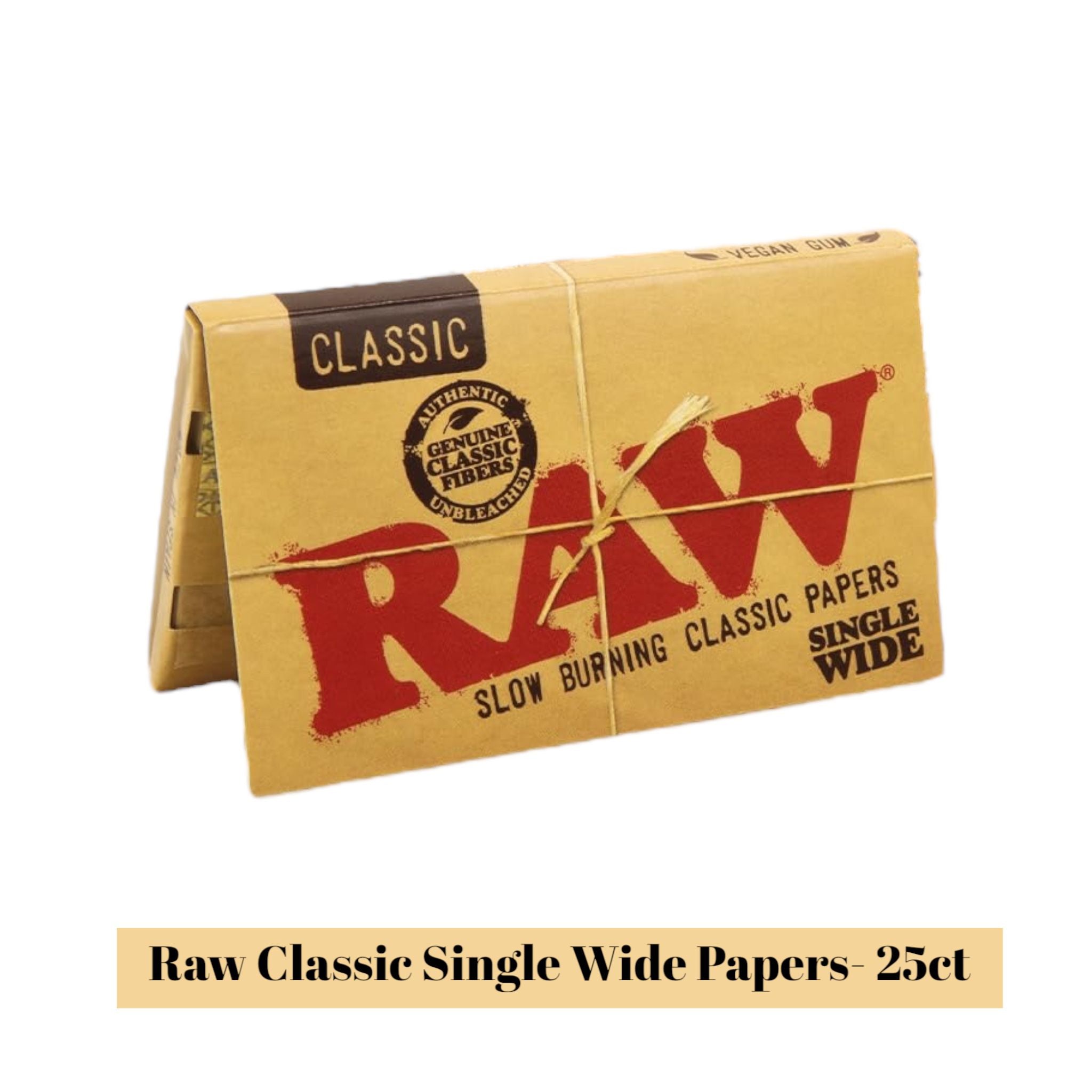 Raw Classic Single Wide Papers- 25ct - Rolling Papers Raw wholesale supplier Aonecostumer