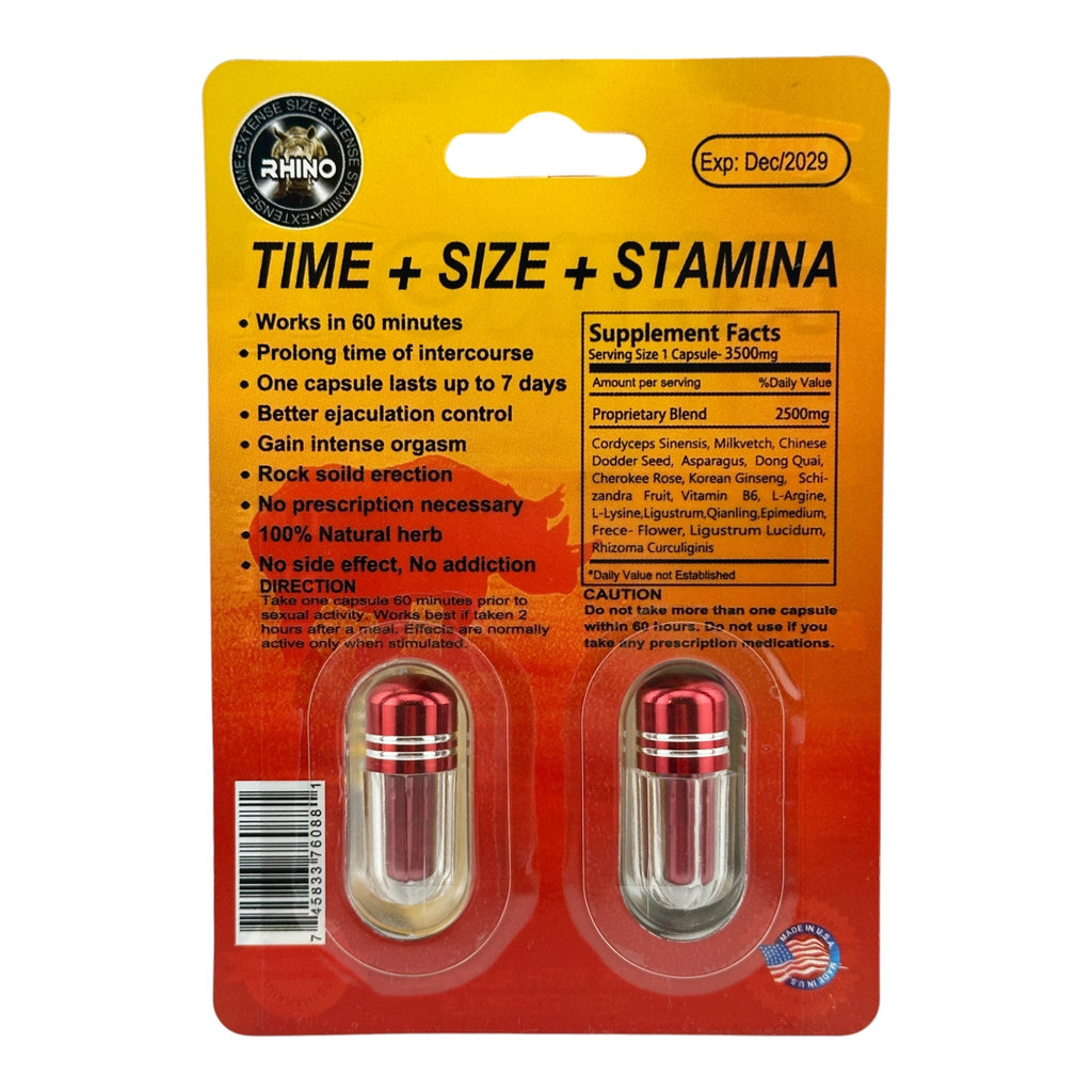 Rhino 11 51000K – Twin Pack (2 Capsules) - Pills Rhino wholesale supplier Aonecostumer