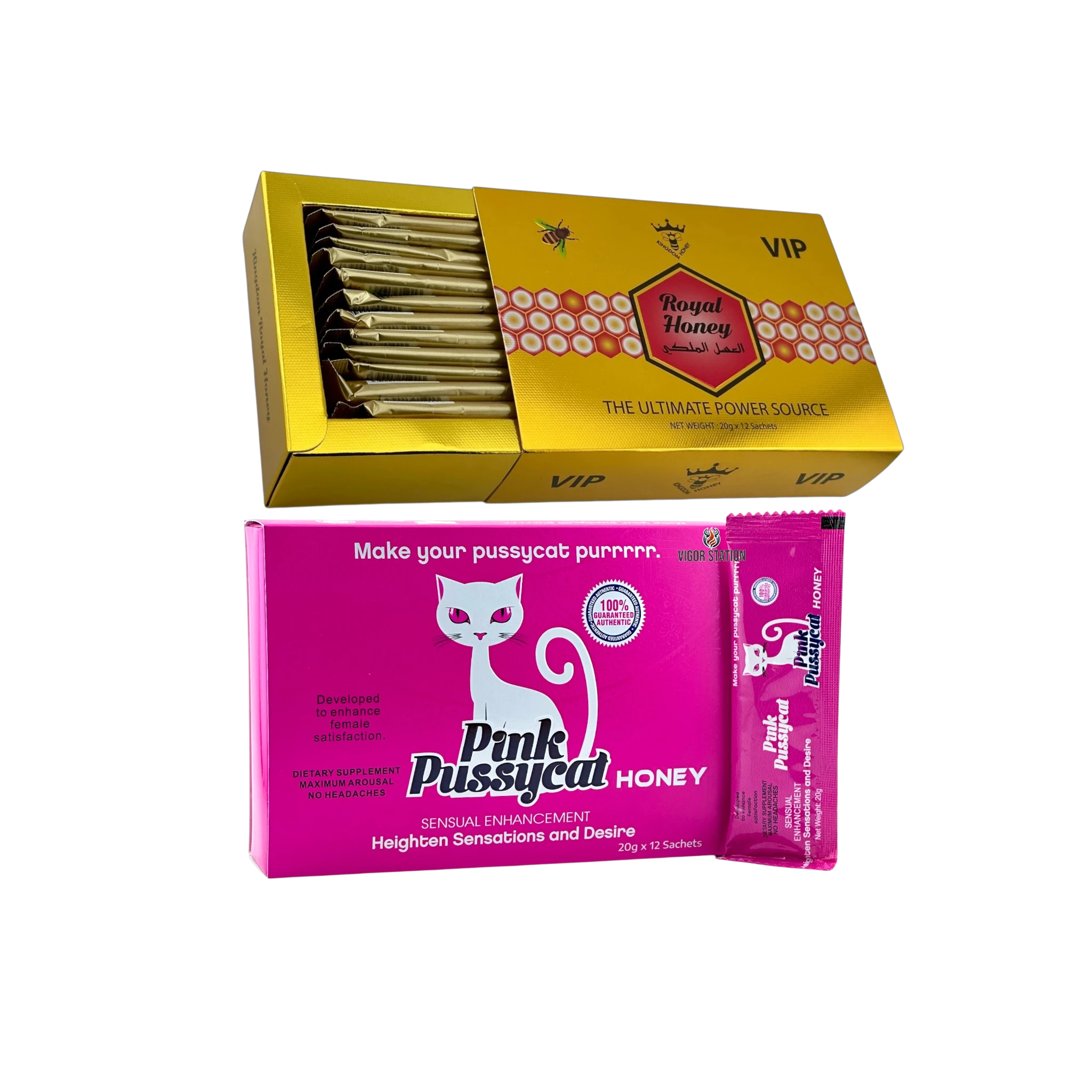 Royal Honey & Pink Pussycat Combo Pack - Honey Packs Pink Pussycat, Royal Honey wholesale supplier Aonecostumer