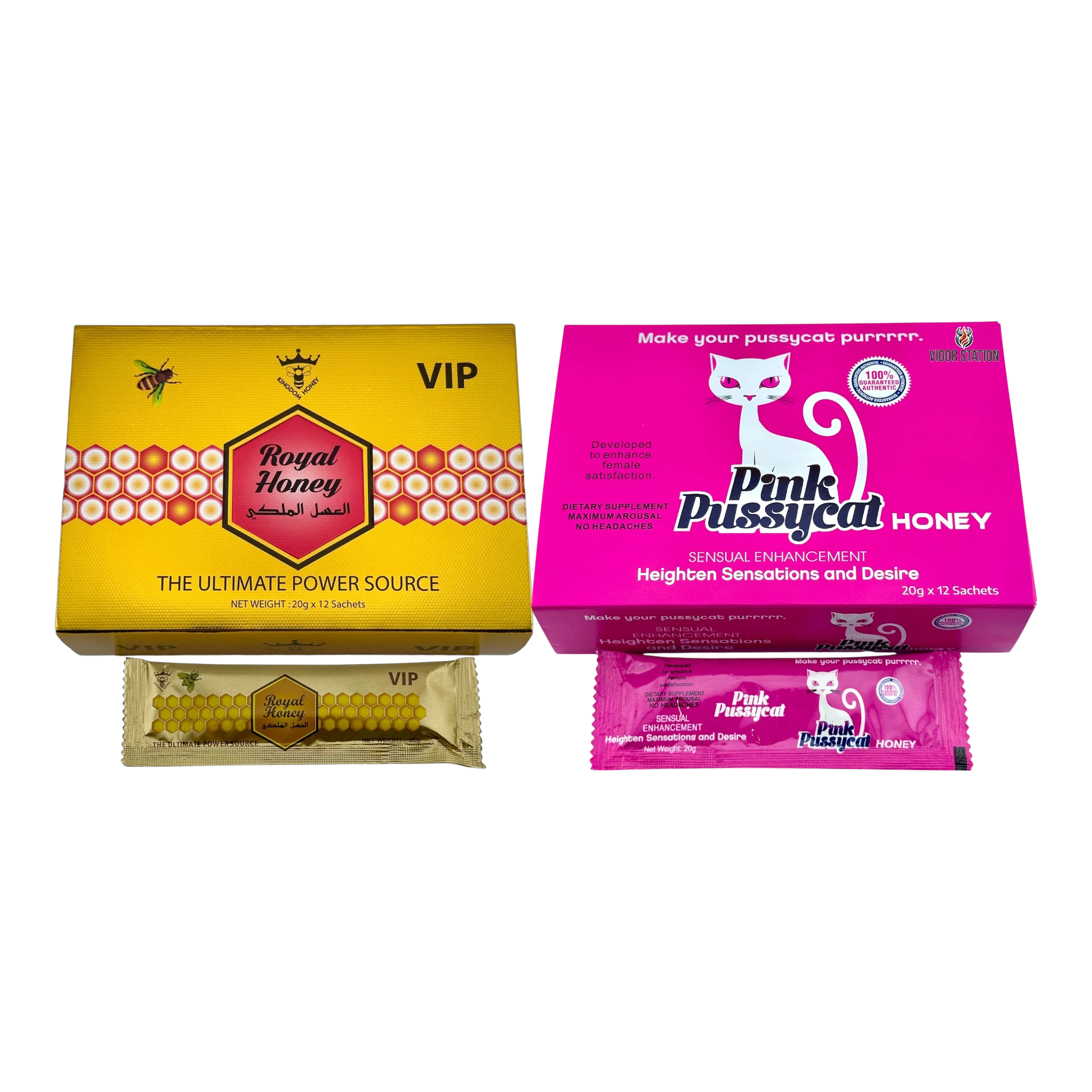 Royal Honey & Pink Pussycat Combo Pack - Honey Packs Pink Pussycat, Royal Honey wholesale supplier Aonecostumer