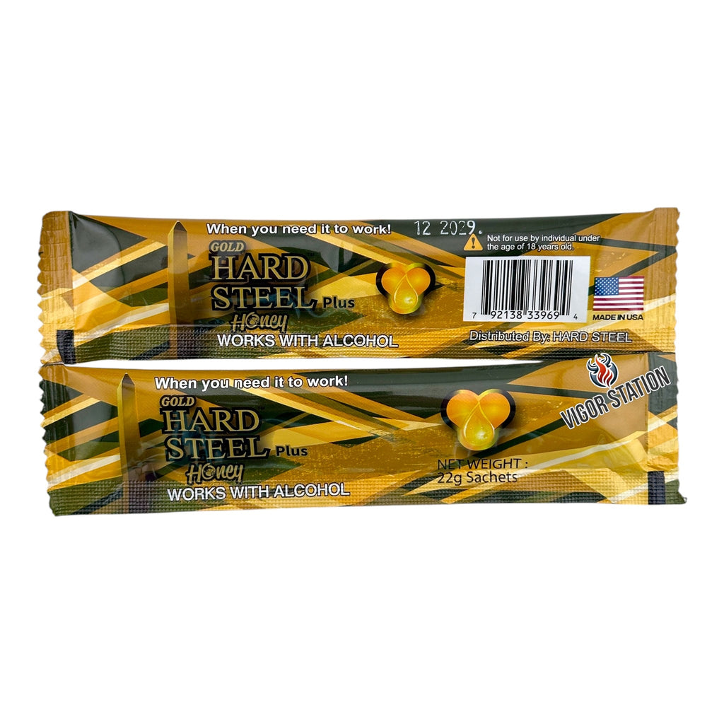 Gold Hard Steel Plus Honey – 30 Pack - Honey Packs Hard Steel wholesale supplier Aonecostumer