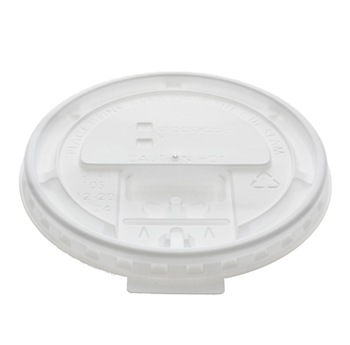Himson white tear back coffee cup lid 10-20oz 1000ct - My Store wholesale supplier Aonecostumer