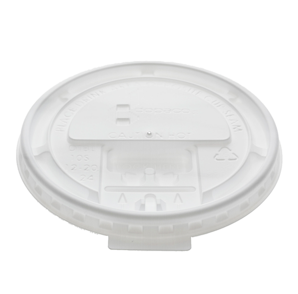 Himson white tear back coffee cup lid 10-20oz 1000ct - My Store wholesale supplier Aonecostumer
