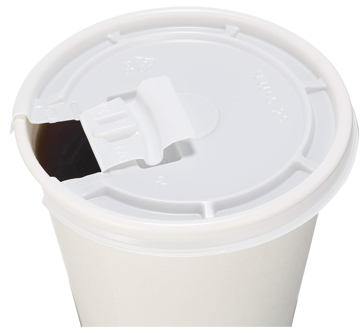 Himson white tear back coffee cup lid 10-20oz 1000ct - My Store wholesale supplier Aonecostumer