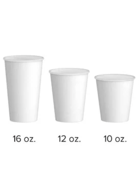 Paper hot cups 10oz, 12oz, 16oz 1000ct - My Store wholesale supplier Aonecostumer
