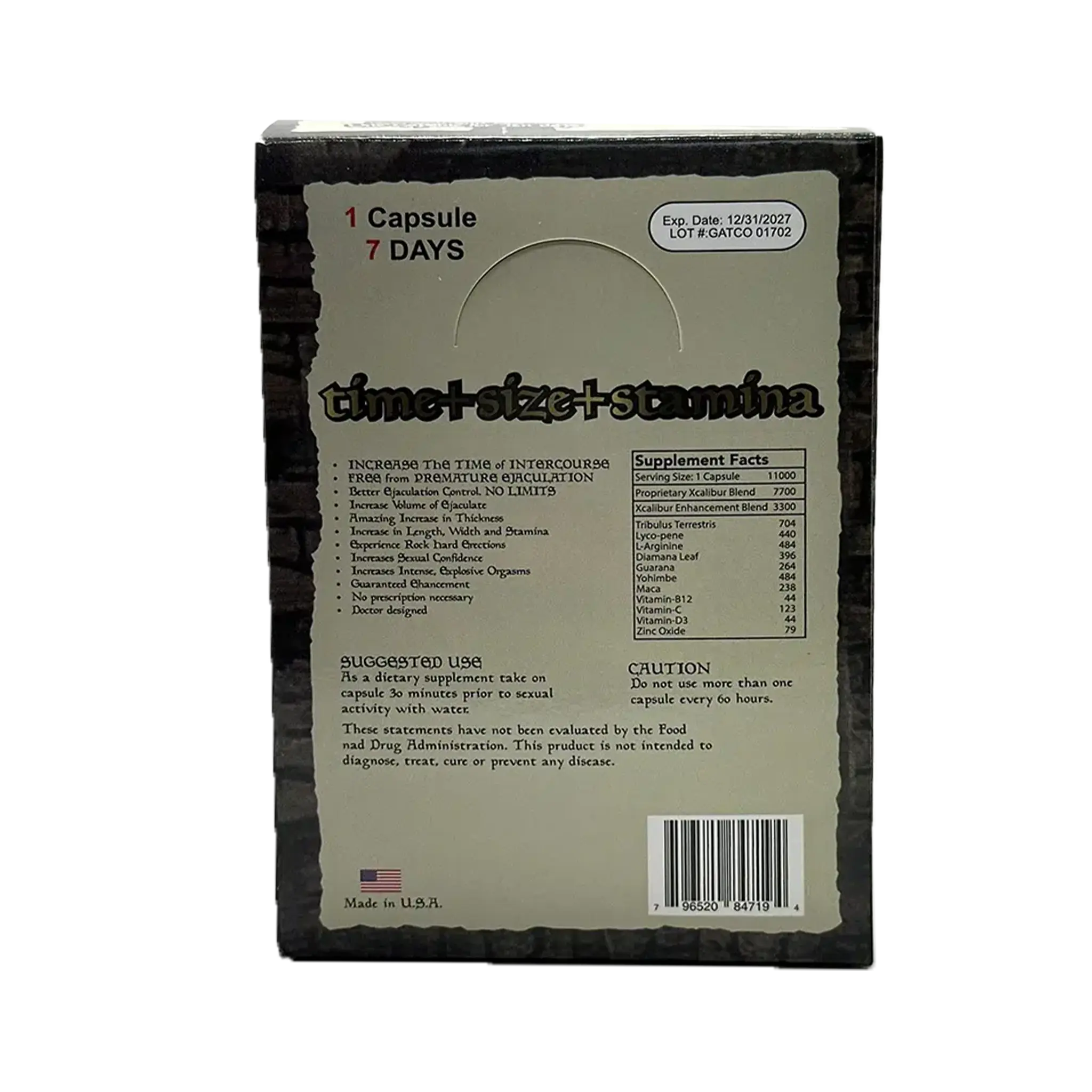 Xcalibur Platinum 11000 Pill – 24 x 1 ct. - Pills Xcalibur wholesale supplier Aonecostumer
