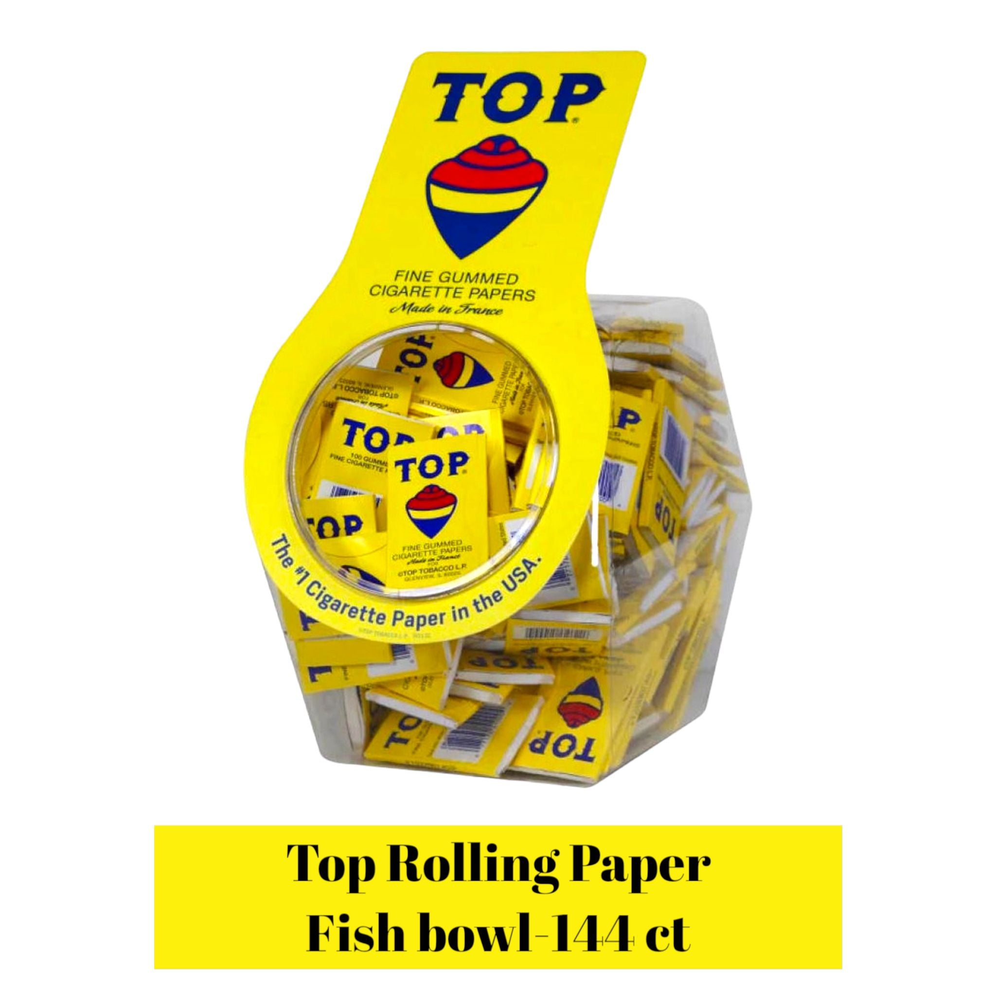 Top Rolling Paper Fish Bowl -144 ct - Rolling Papers Top wholesale supplier Aonecostumer