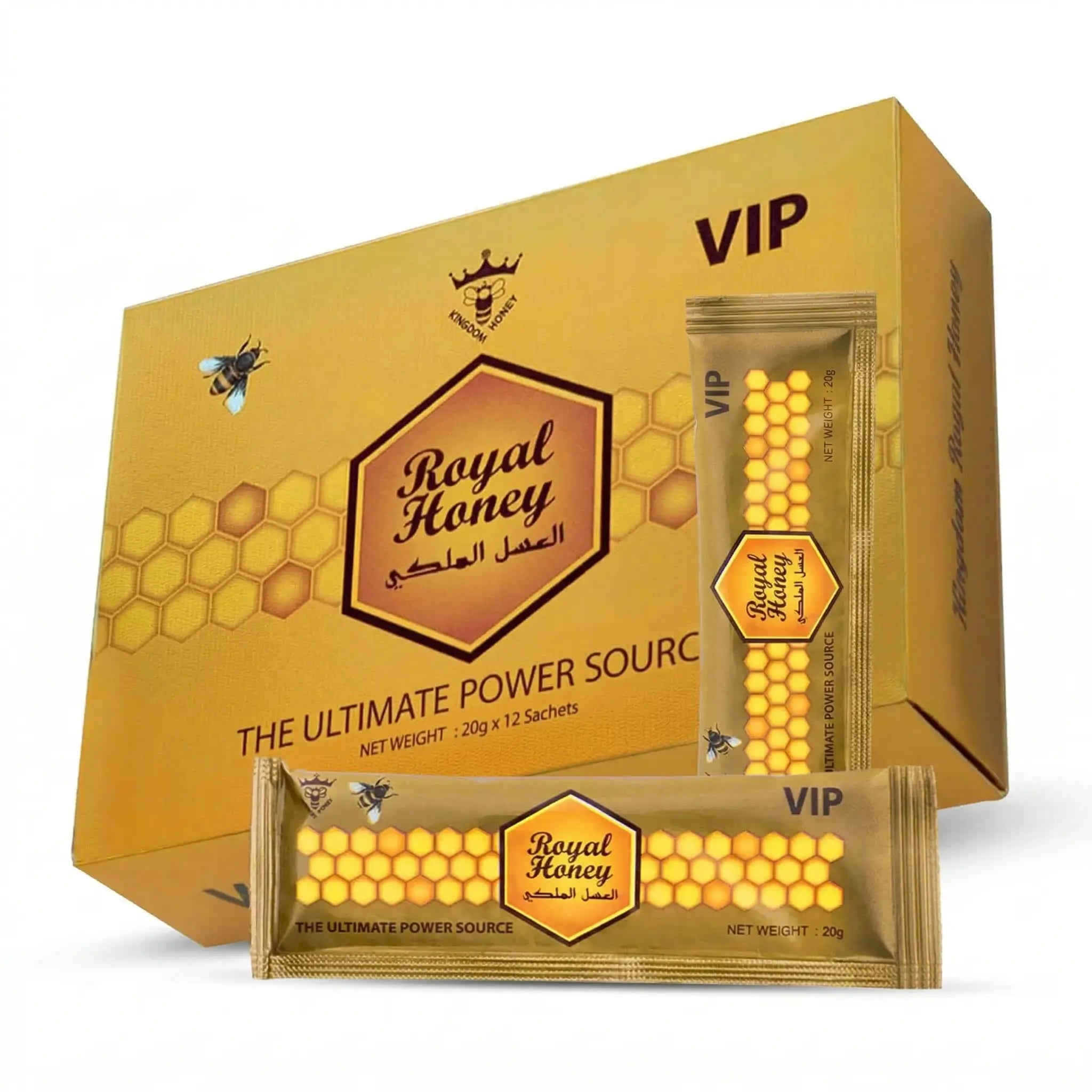 VIP Organic Royal Honey – 12 Count Box