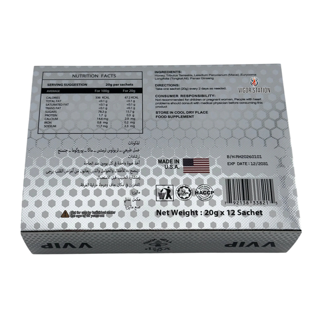 VVIP Platinum Honey – 12 Pack - Honey Packs VVIP wholesale supplier Aonecostumer