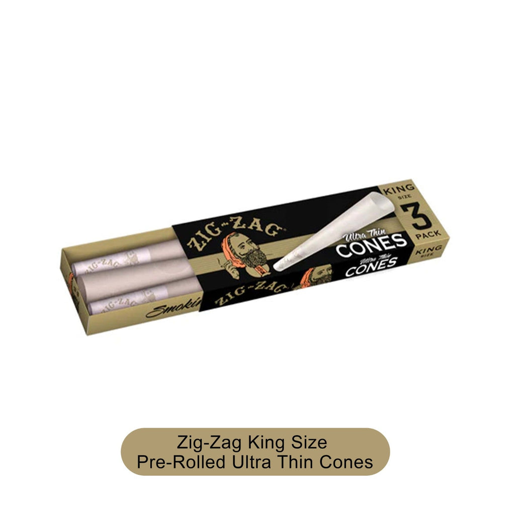 Zig Zag Cone Ultra Thin King 3pk-24ct - Rolling Papers Zig Zag wholesale supplier Aonecostumer