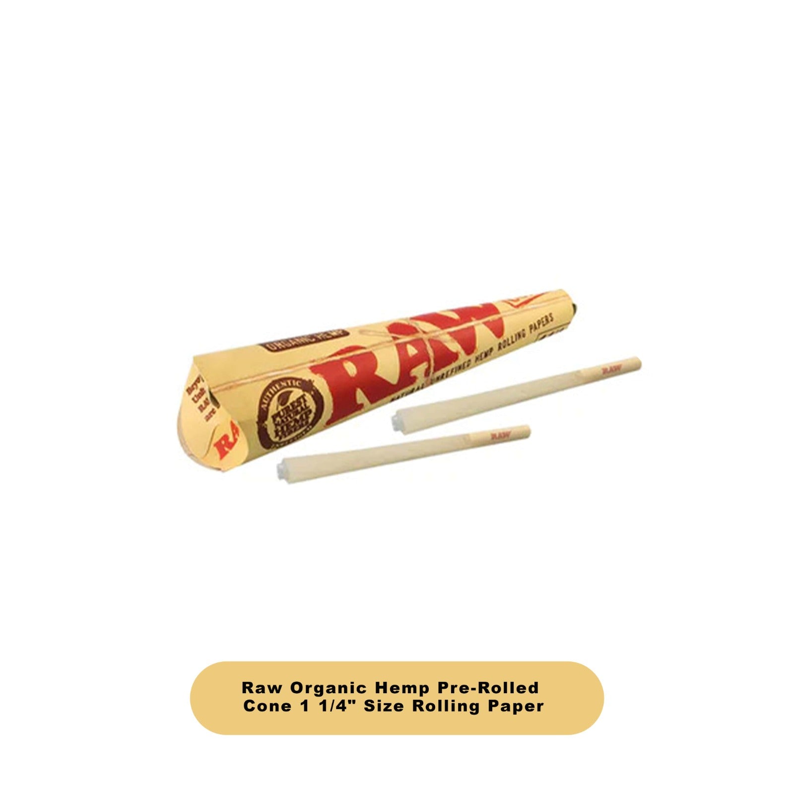 Raw Organic Hemp 1 1/4 Cones 6pk-32ct - Rolling Papers Raw wholesale supplier Aonecostumer