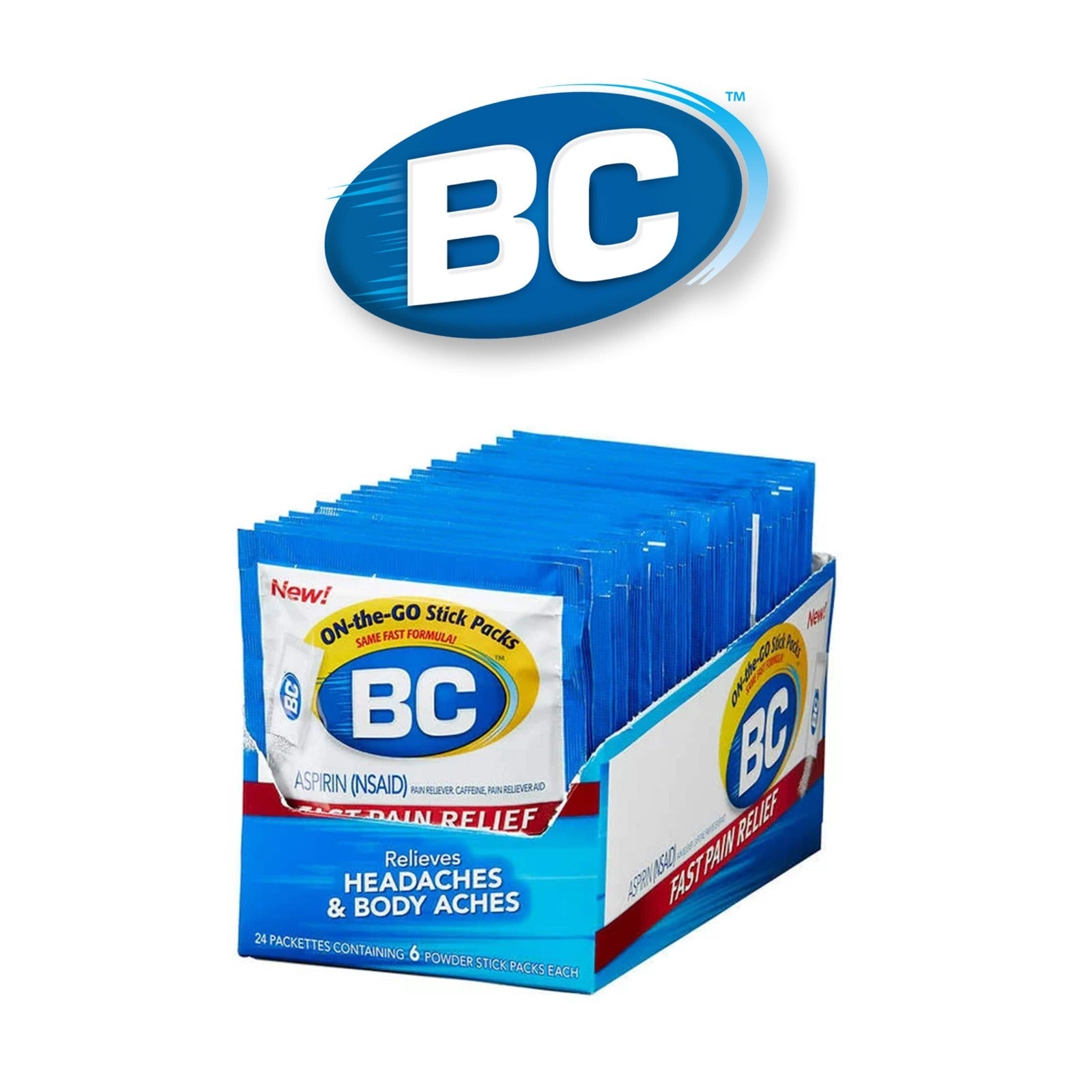 BC Aspirin Powder 6pk- 24ct - Personal Use BC Aspirin wholesale supplier Aonecostumer