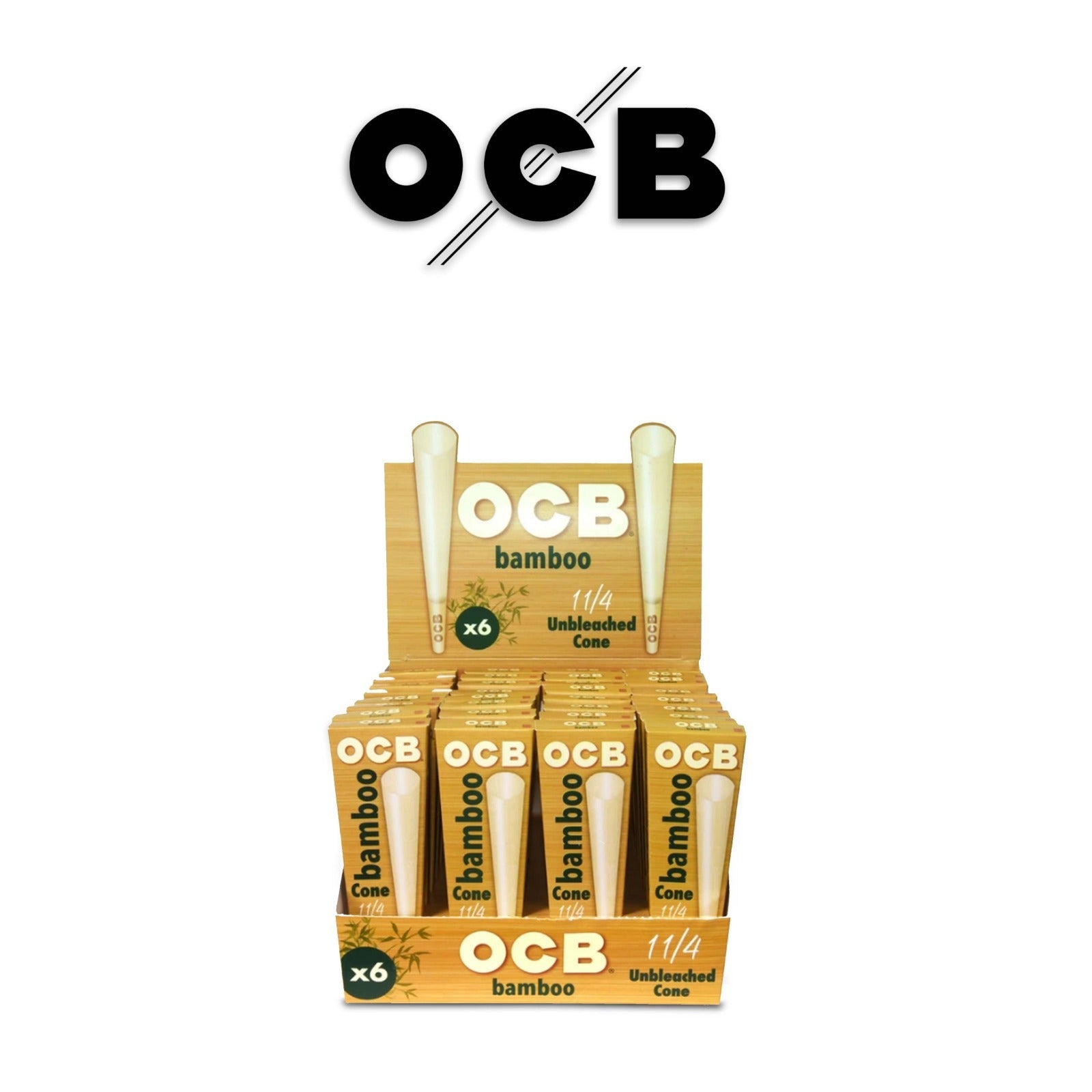 OCB Cones 1 1/4 6pk- 32ct - Rolling Papers OCB wholesale supplier Aonecostumer