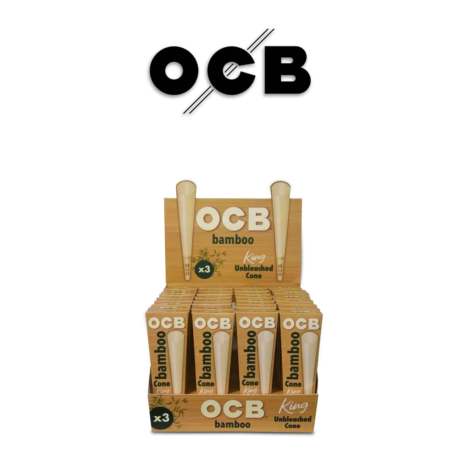 OCB Cones King 3pk- 32ct - Rolling Papers OCB wholesale supplier Aonecostumer