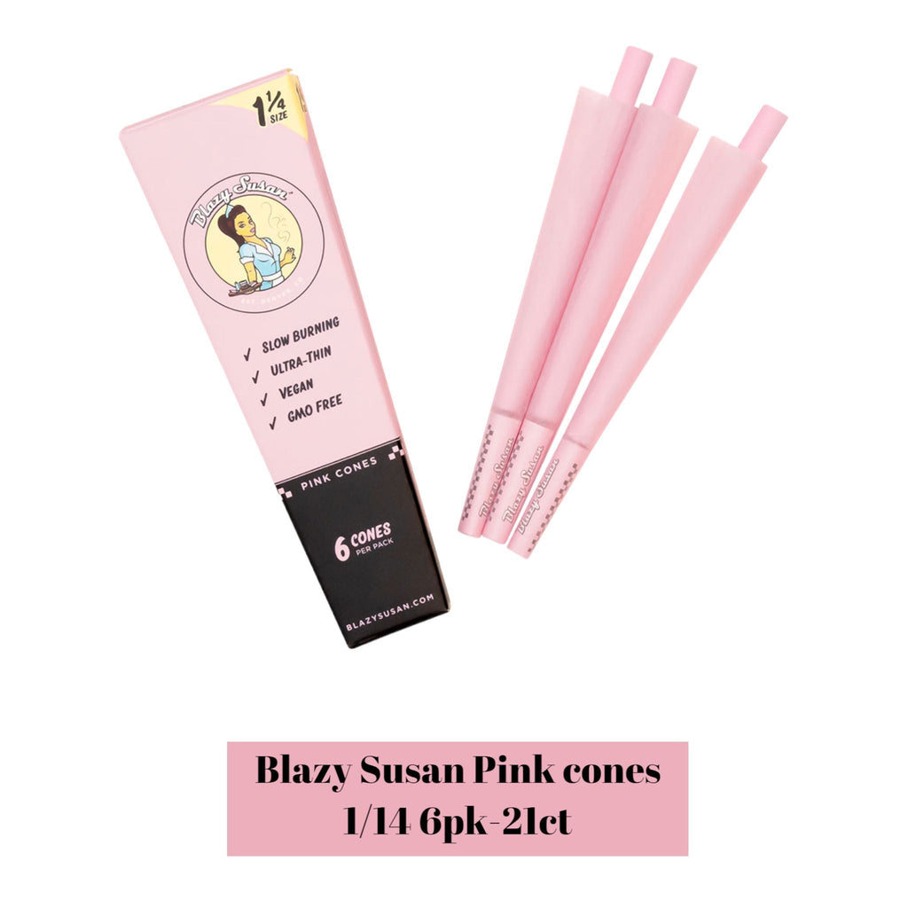Blazy Susan Cones 1/14 6pk - Rolling Papers Blazy Susan wholesale supplier Aonecostumer