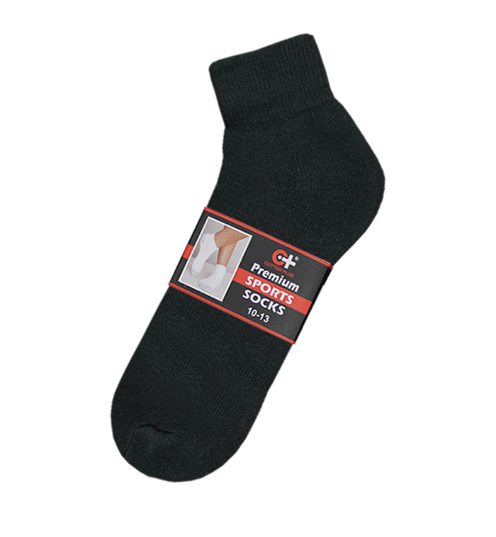 Ankle Socks Black 12 Pairs - Socks Aonecostumer wholesale supplier Aonecostumer