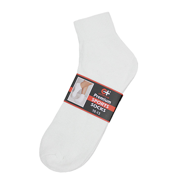 Ankle Socks White 12 Pairs - Socks Aonecostumer wholesale supplier Aonecostumer