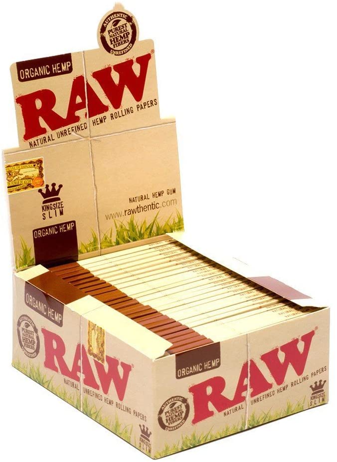 RAW Rolling Papers Organic King Size 50 Per Box - Rolling Papers RAW wholesale supplier Aonecostumer