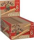 Zig Zag Zag Cones Unbleached 1 1/4 Size (Pack of 24) - Rolling Papers Zig Zag wholesale supplier Aonecostumer