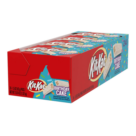 Kit Kat Birthday Cake White Creme w/Sprinkles 1.5 oz Bar - My Store wholesale supplier Aonecostumer