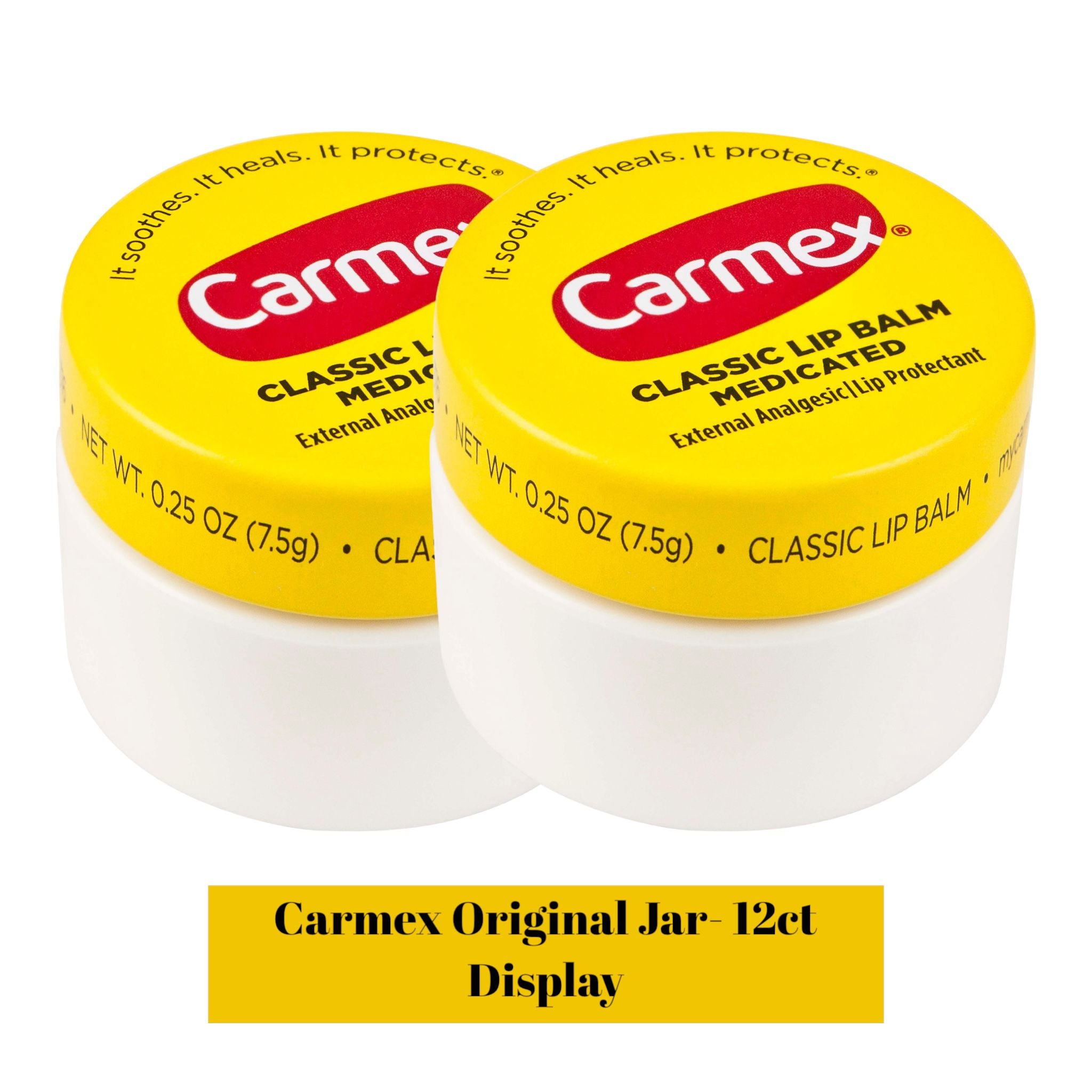 Carmex Lip Balm Jar 1pk Original- 12ct - Personal Use Carmex wholesale supplier Aonecostumer
