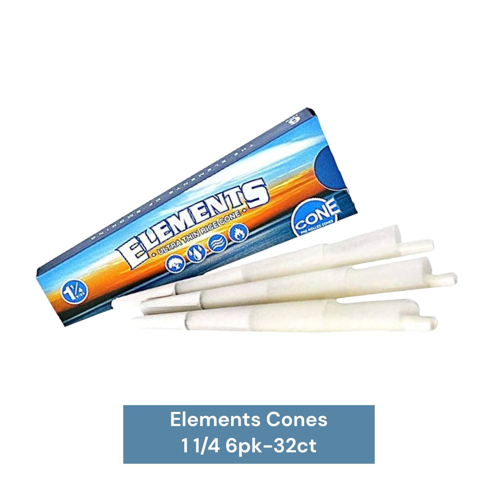 Elements Cone 1 1/4 6pk-30ct - Rolling Papers Elements wholesale supplier Aonecostumer