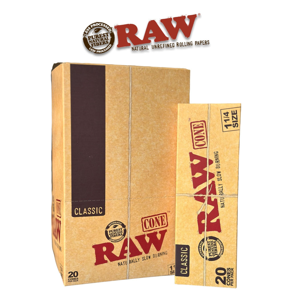 Raw Classic Cone 1 1/4 20pk-12ct - Rolling Papers Raw wholesale supplier Aonecostumer