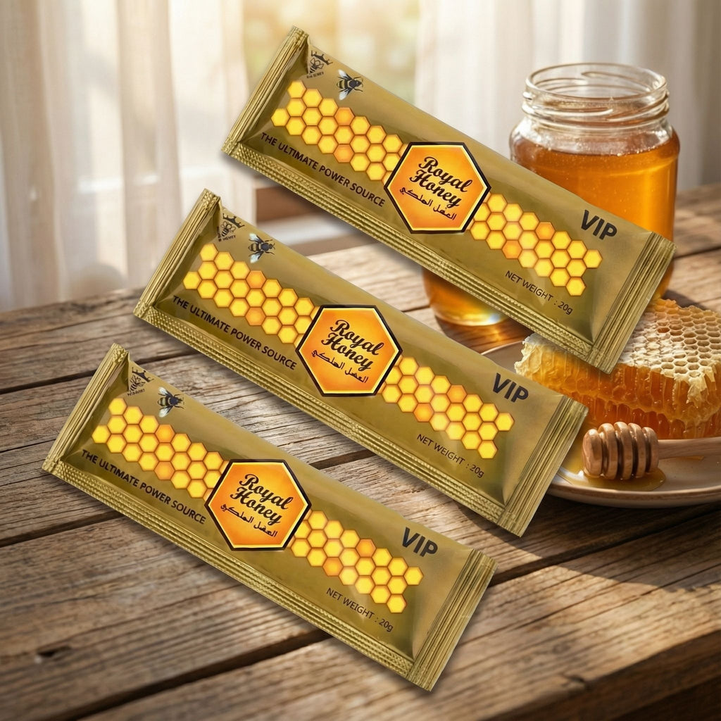 Royal Honey Gold For Man – 3 Packs x 20 Grams – Authentic Brand - Honey ThirstyRun.com wholesale supplier Aonecostumer