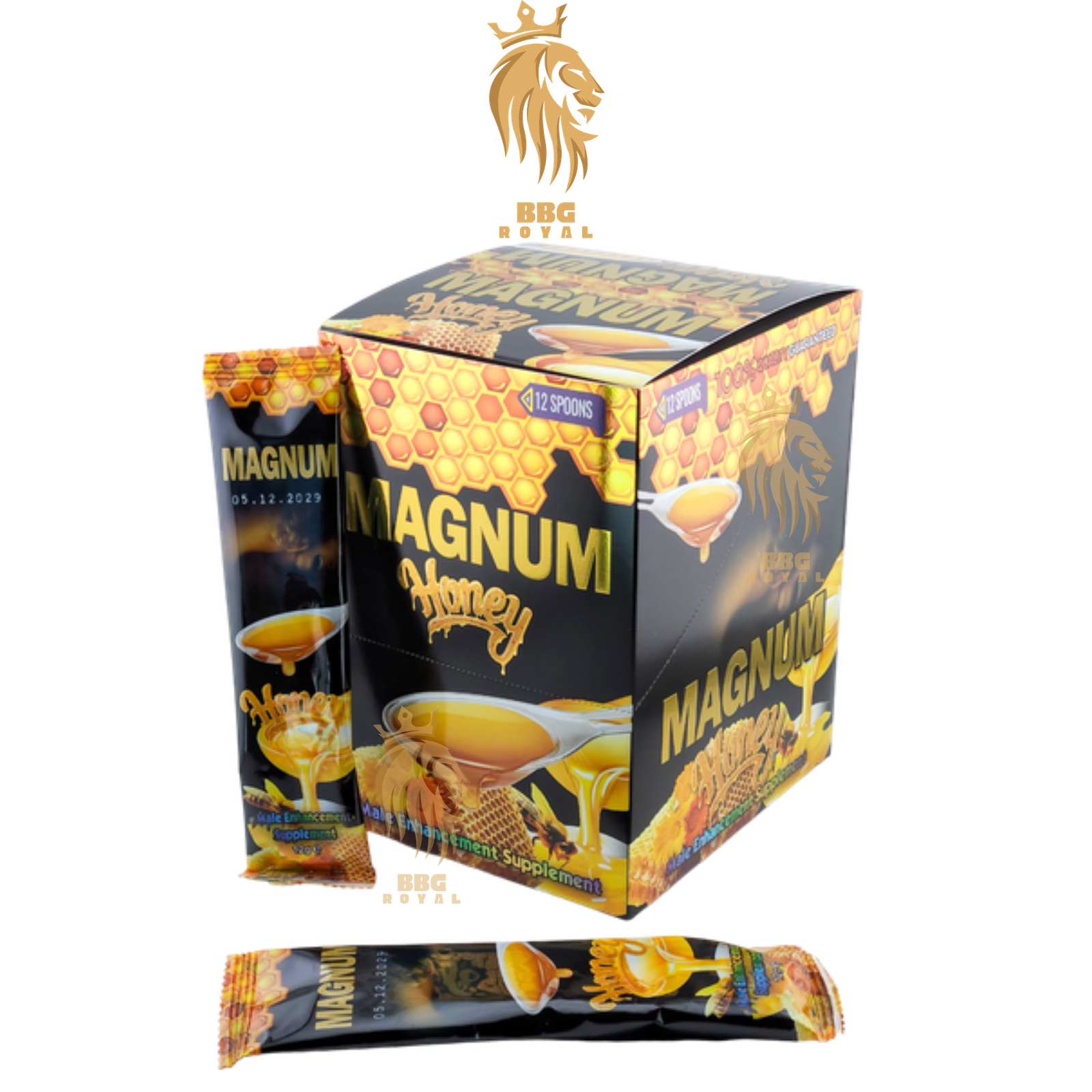 Magnum Honey for Men | 12 Spoons (12g Each) | Enhances Performance & Stamina