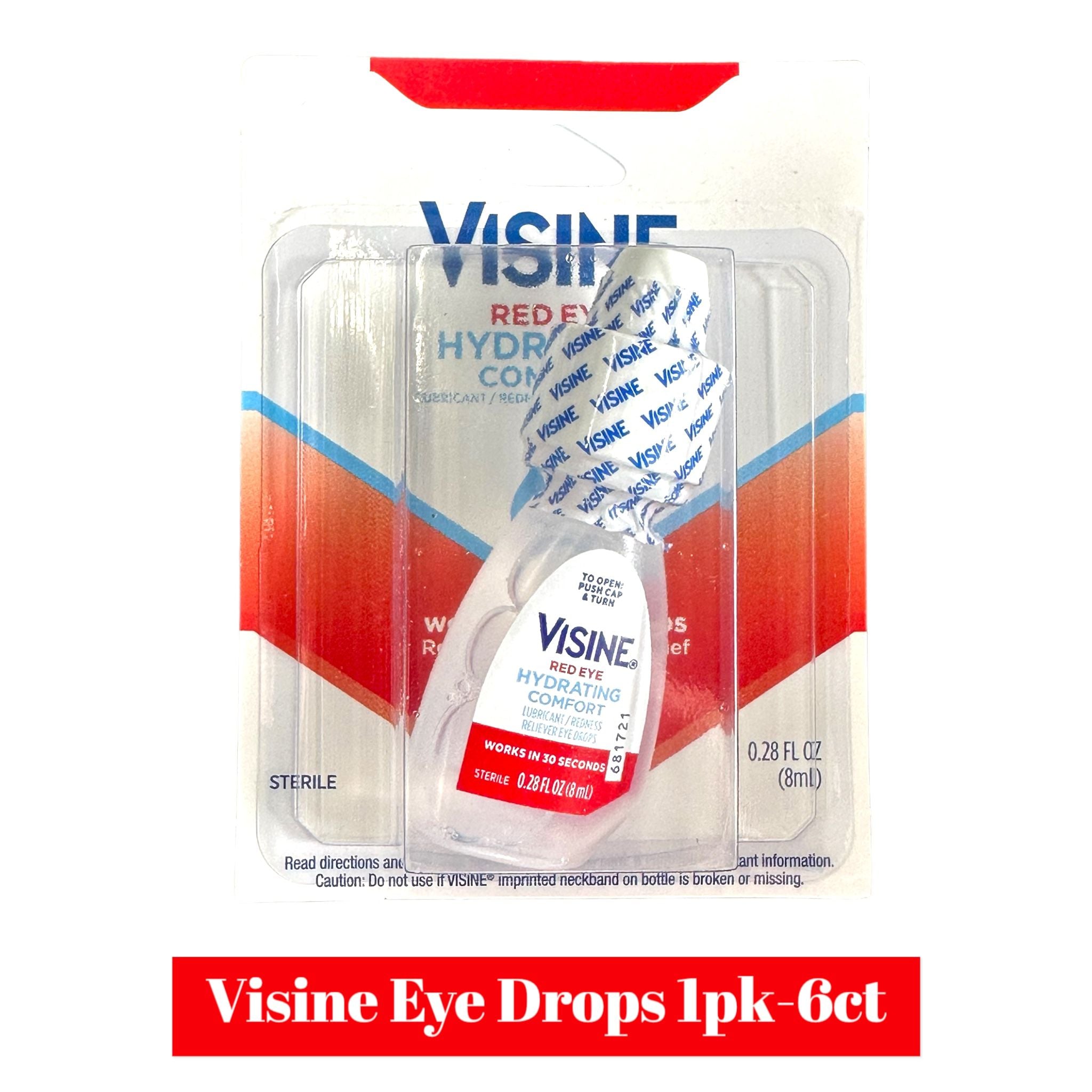 Visine Eye Drops 1pk- 6ct - Personal Use Visine wholesale supplier Aonecostumer